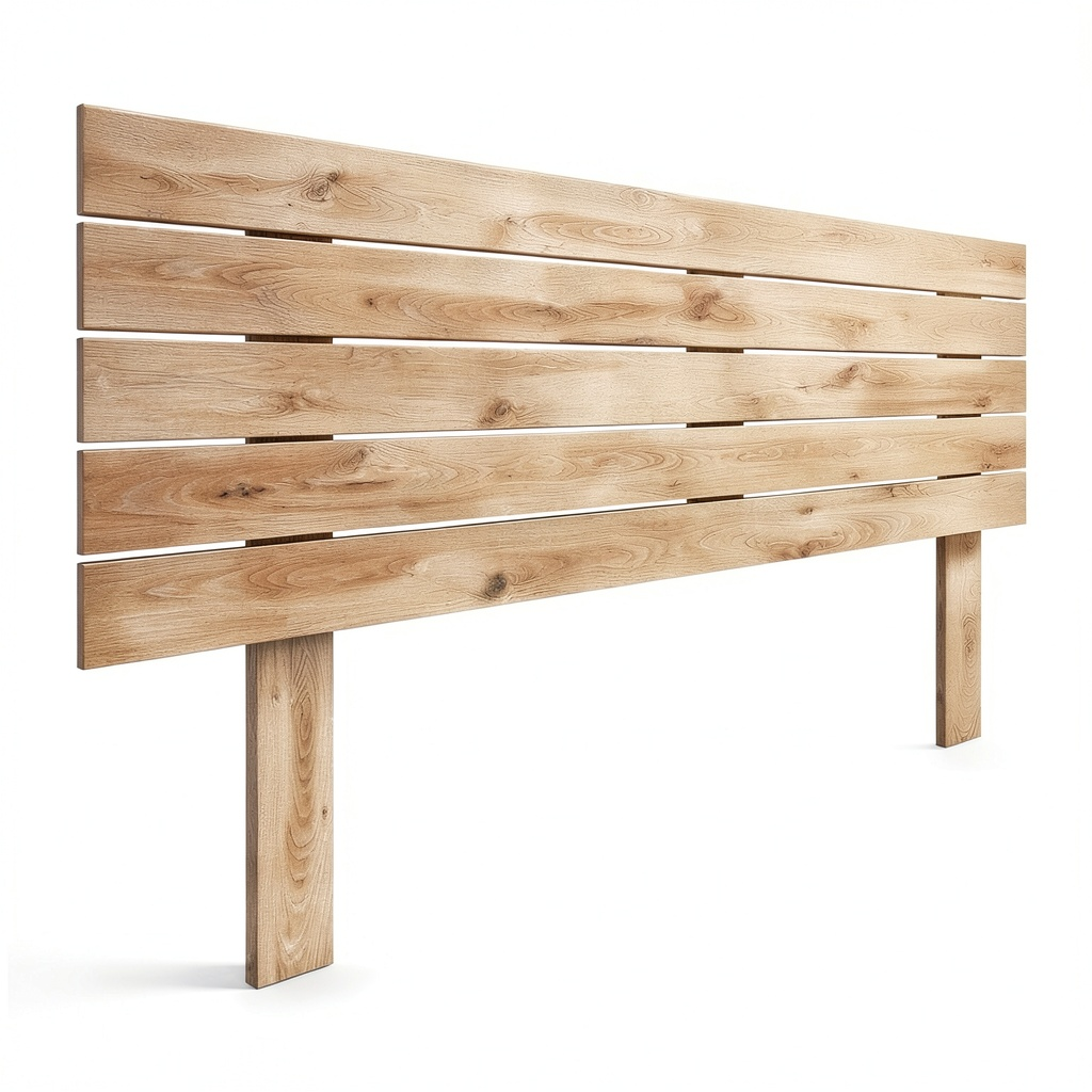 Lit, en panneaux de bois, pour la chambre