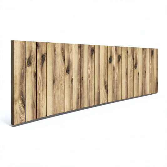 Lit, en panneaux de bois, pour la chambre