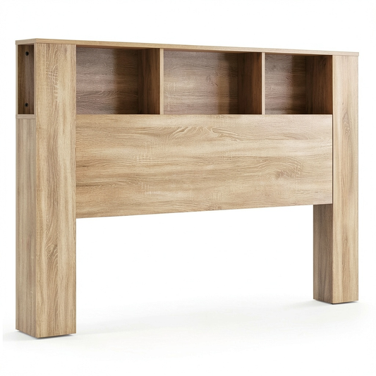 Lit, avec rangement, en chêne, 160 x 18,5 x 104,5 cm, pour la chambre