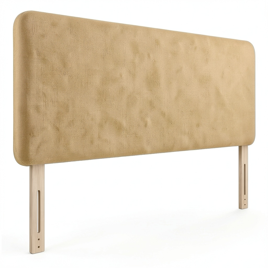 Lit, en lin, coloris naturel, pour la chambre